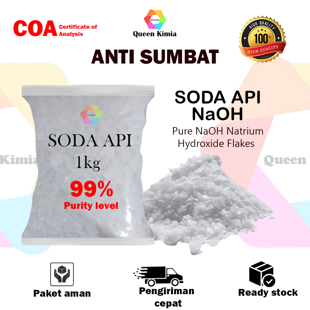 Api Mabrah Soda Api 1kg / Caustic Soda 1kg / NaOh 1kg / Soda Api Murah | Lazada ...