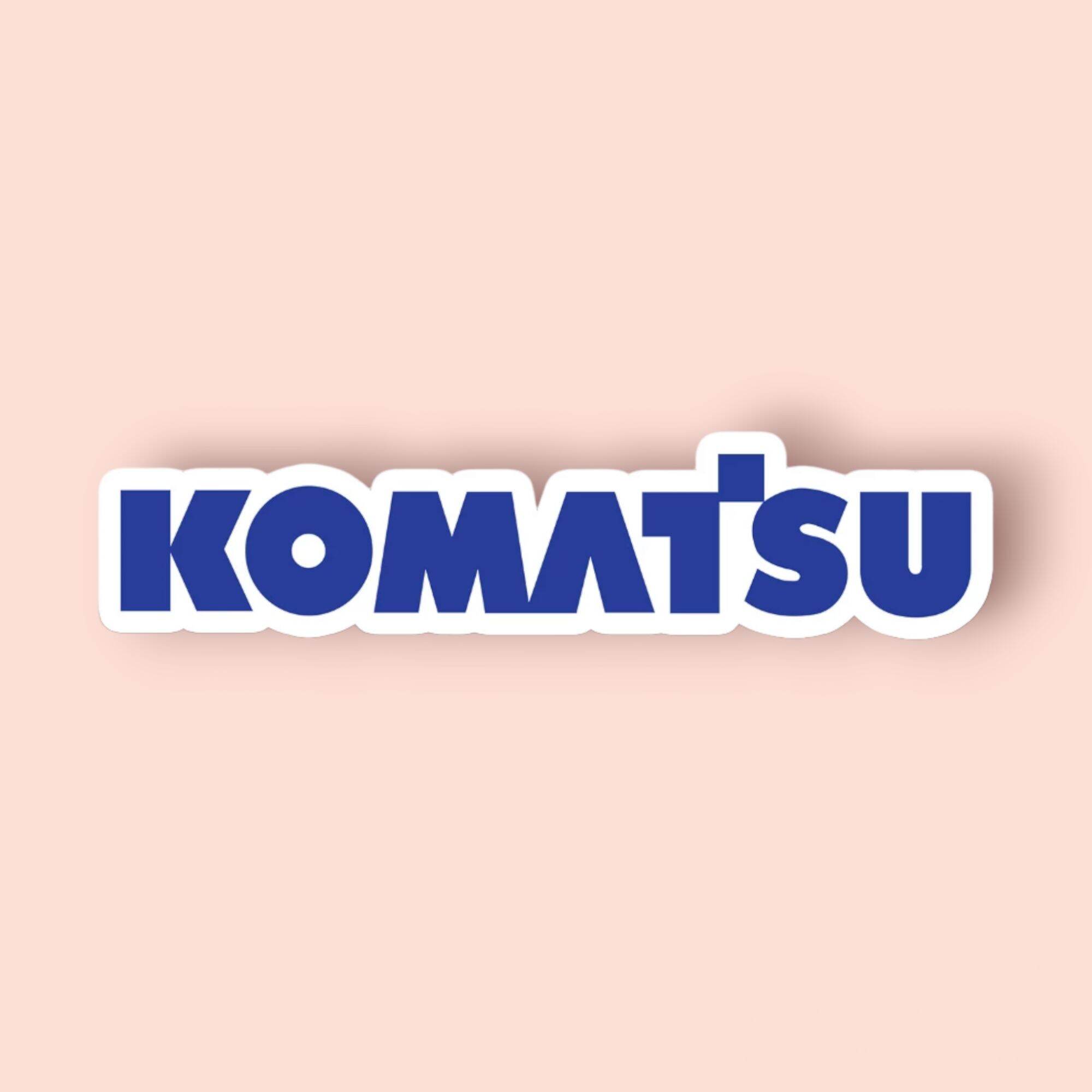 Komatsu Logo Flag Pattern Custom Name 3D T-Shirts
