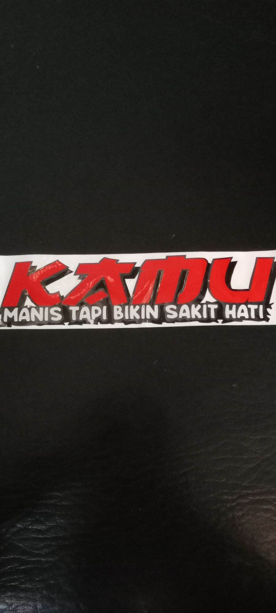 Hi Manis Sticker sticker cutting tulisan kamu manis tapi bikin sakit hati, ukuran 15*4 ...