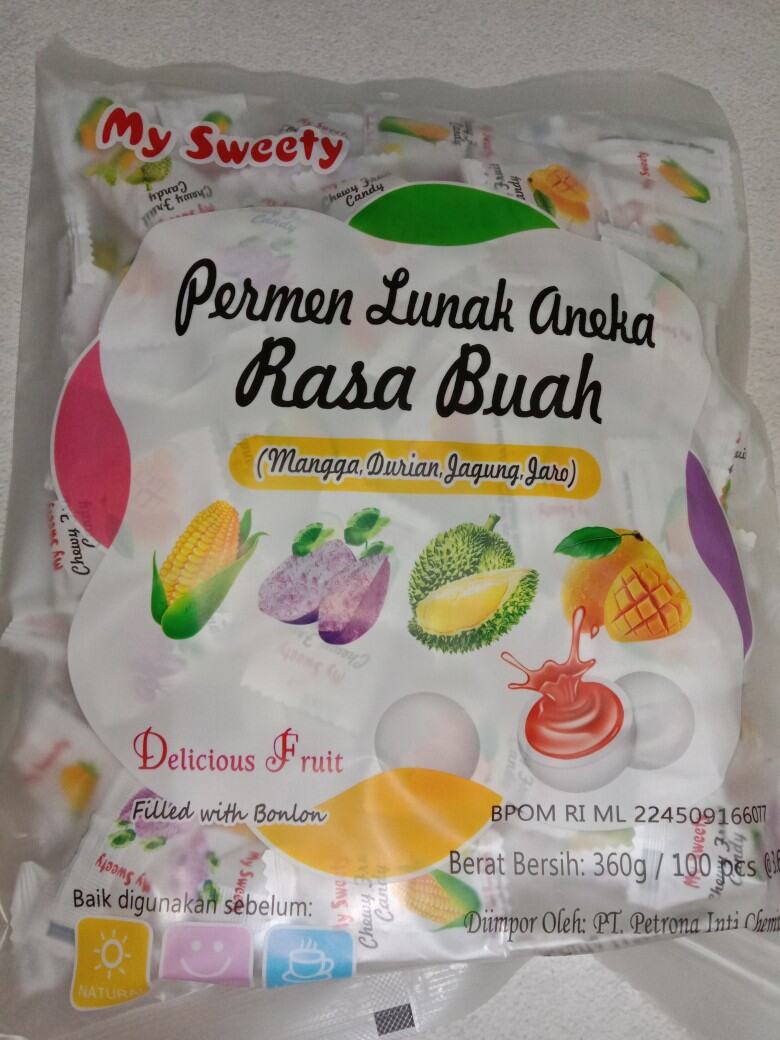 Permen Lunak Aneka Rasa Buah My Sweety 100 Pcs Lazada Indonesia