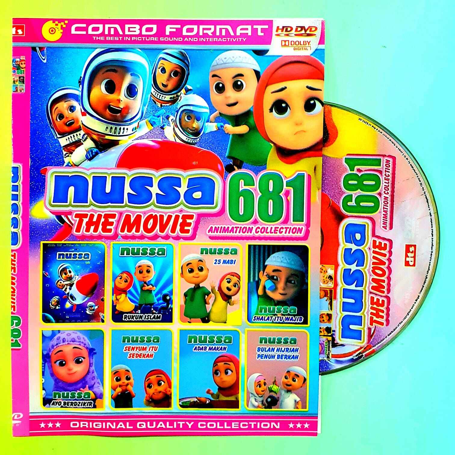 KASET DVD KOLEKSI FILM NUSSA RARA THE MOVIE TERBARU - FILM EDUKASI ANAK