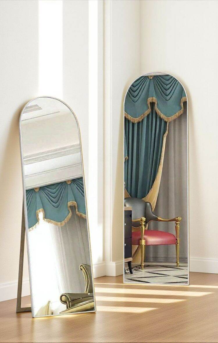 STANDING MIRROR SEMI OVAL BESAR