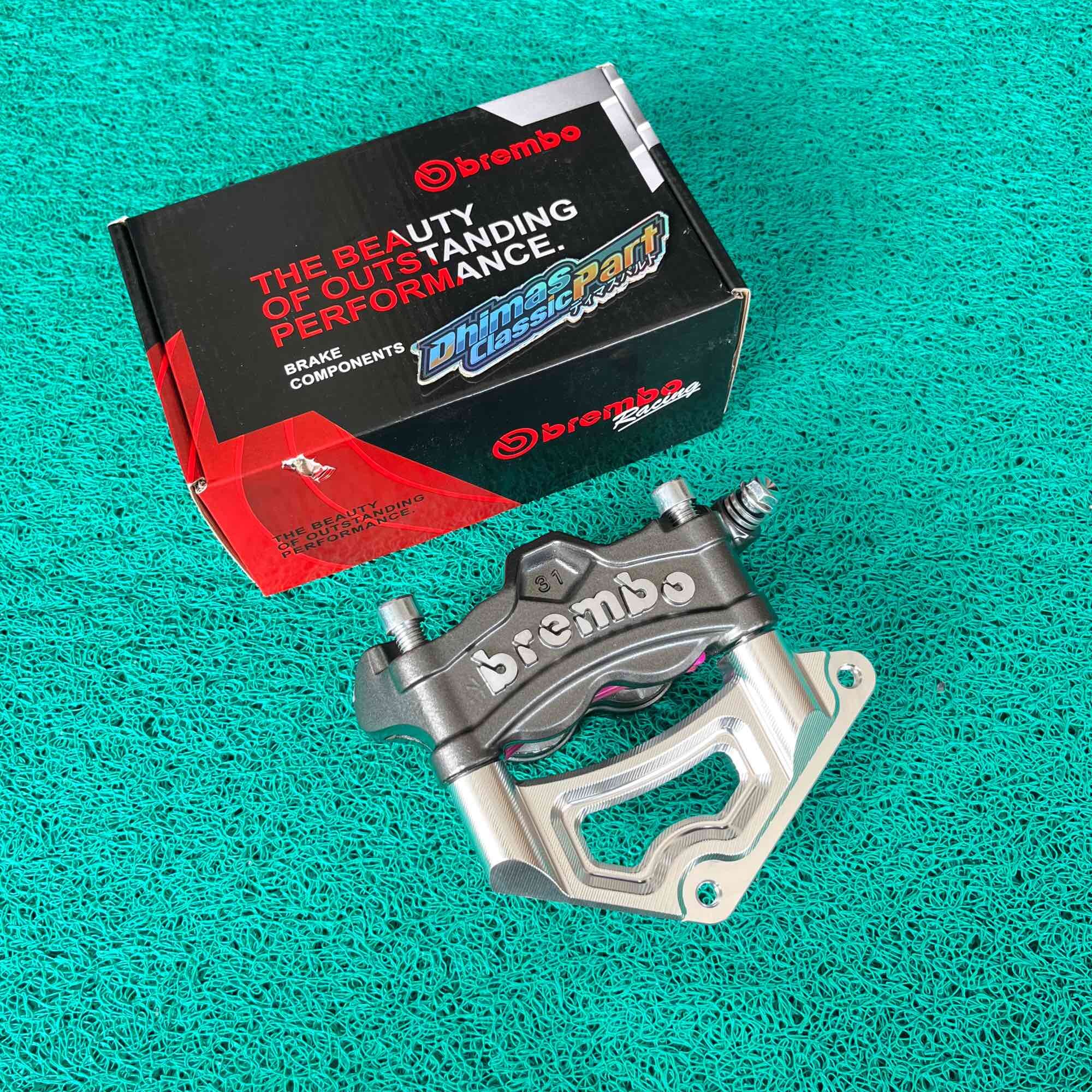 Kaliper 4piston Brembo M432, M4, M7, Gp4rx Set Breket Pnp NINJA MP ...