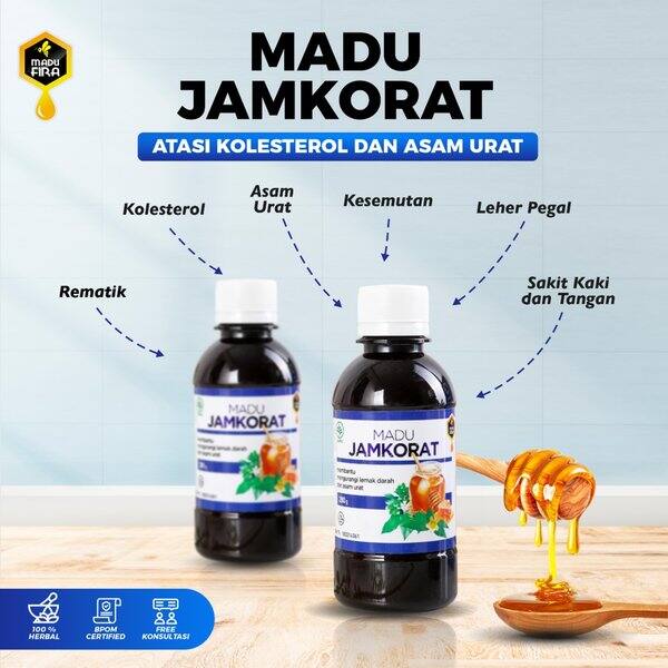 Madu Jamkorat Kolestrol Asam Urat Asli | Lazada Indonesia