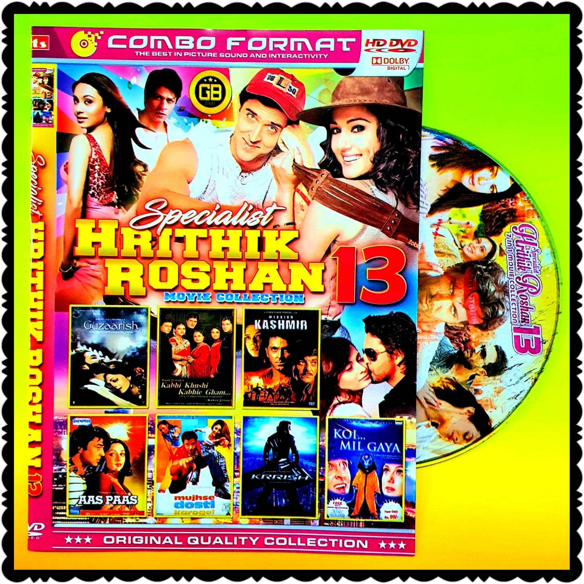 KASET DVD KOLEKSI CAMPURAN 7 FILM INDIA TERLARIS-KOL MIL GAYA-MUJHSE