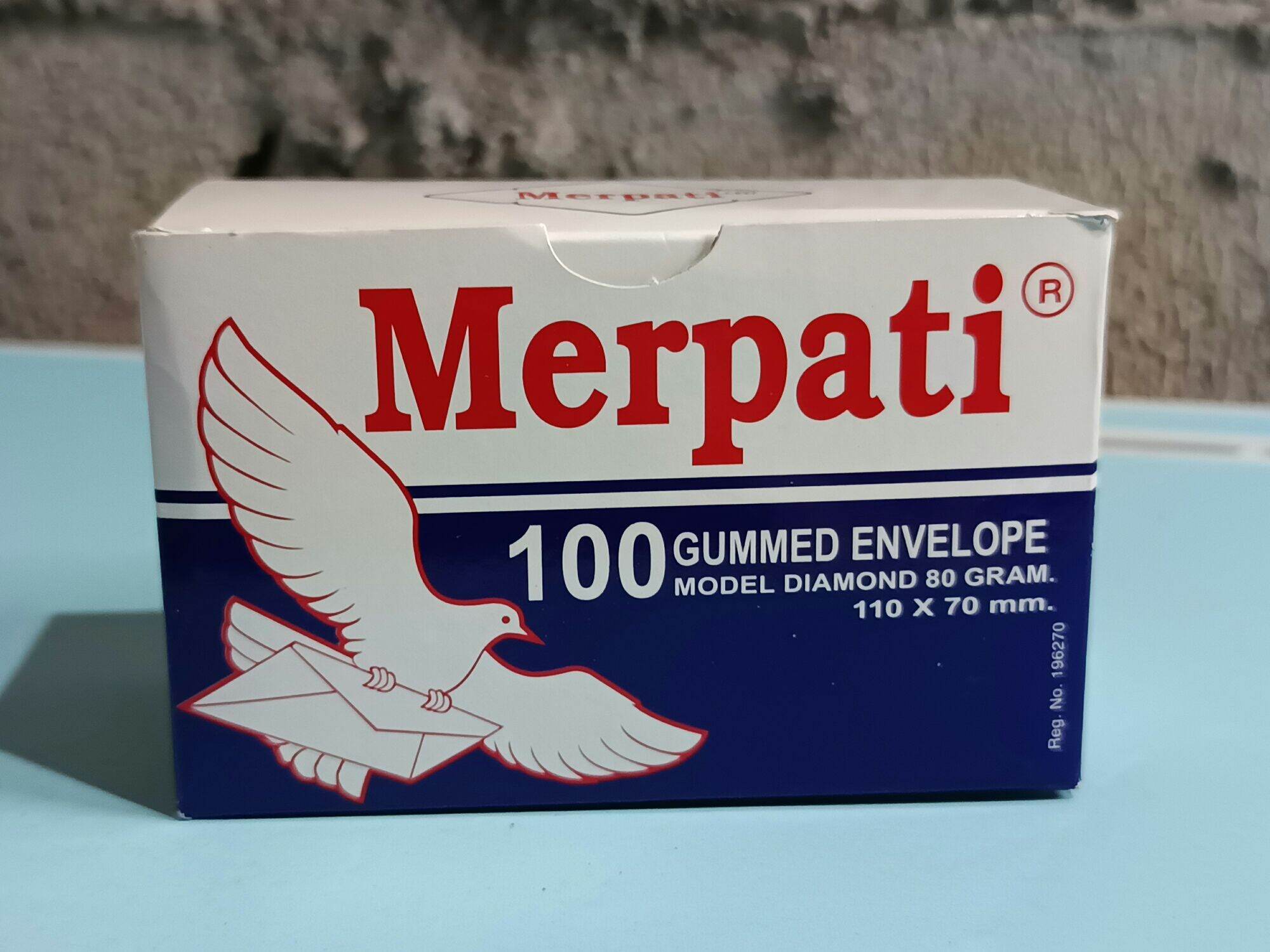 Amplop merpati kecil amplop putih polos 1 box isi 100 Pcs