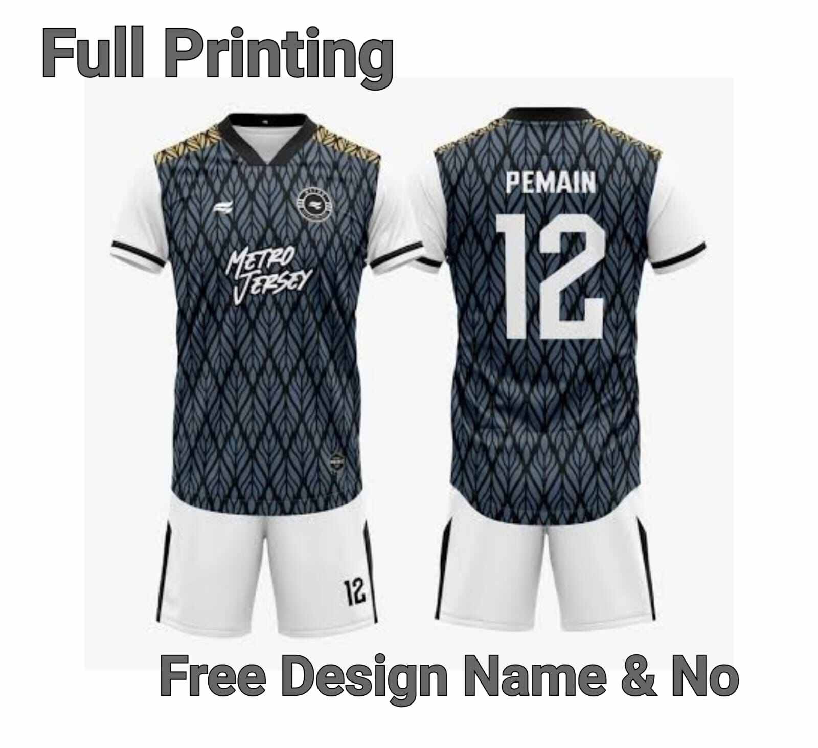 Hilya Cod Jersey Setelan Futsal Sepak Bola Full Printing Free Design