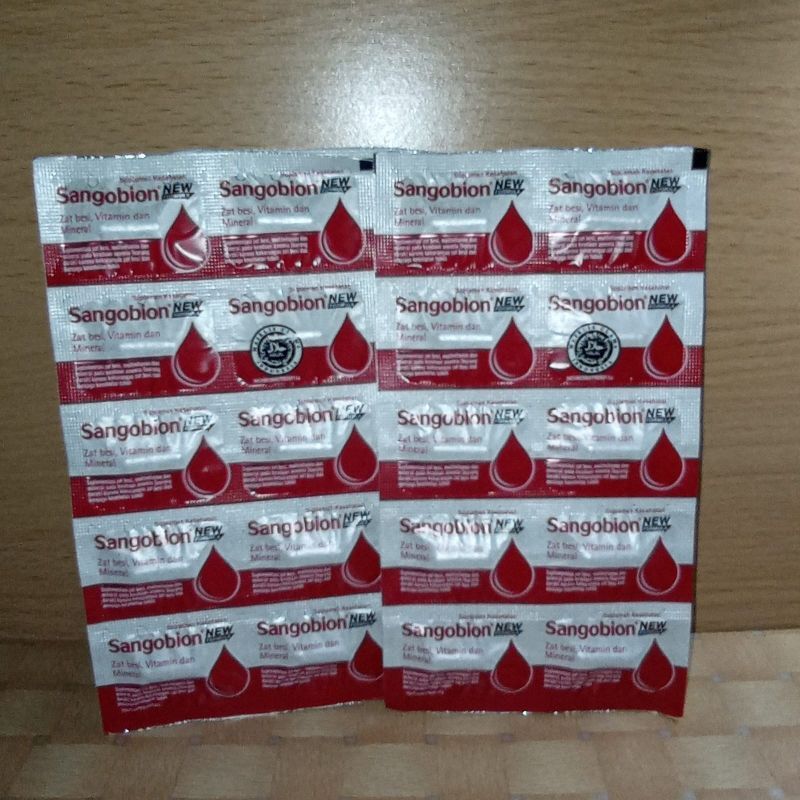 SANGOBION STRIP PENAMBAH DARAH ANEMIA | Lazada Indonesia