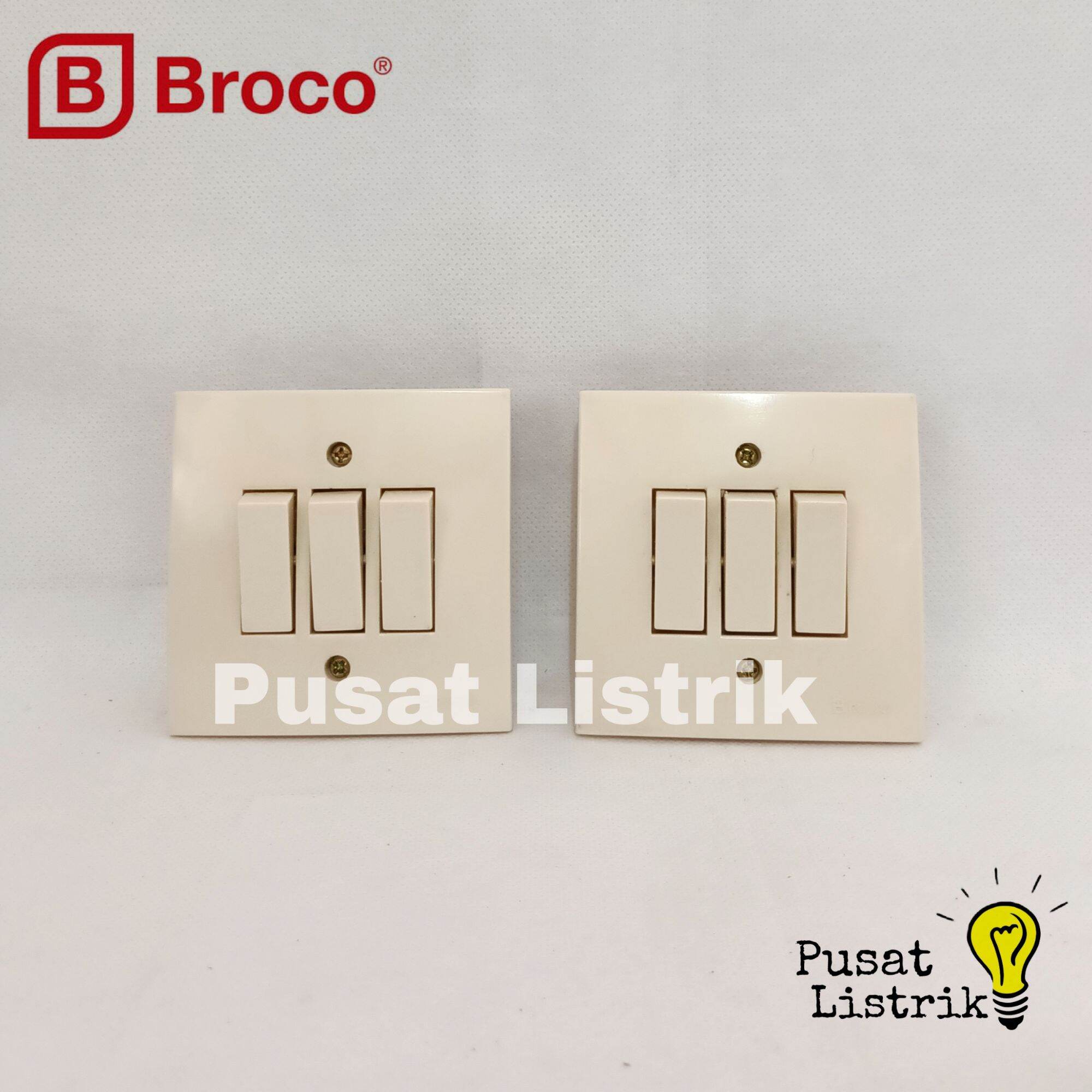 IB Triple Switch Cream Broco 6613 Saklar Inbow Triple Switch Broco ...