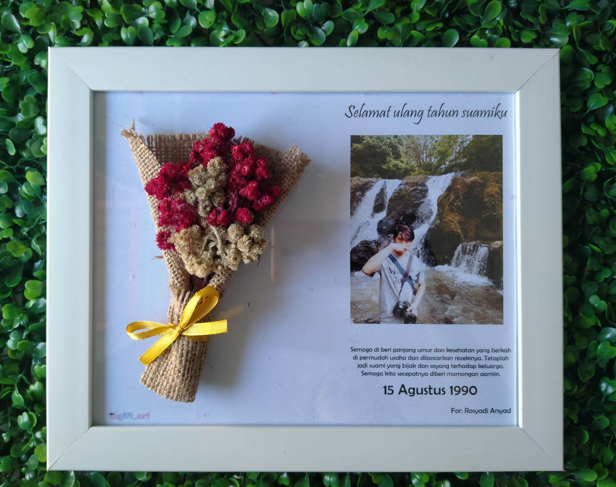 Bingkai Foto Ukuran 20x25CM 2D TANPA lampu Bingkai Foto kado pernikahan bingkai unik dan cantik kadio…