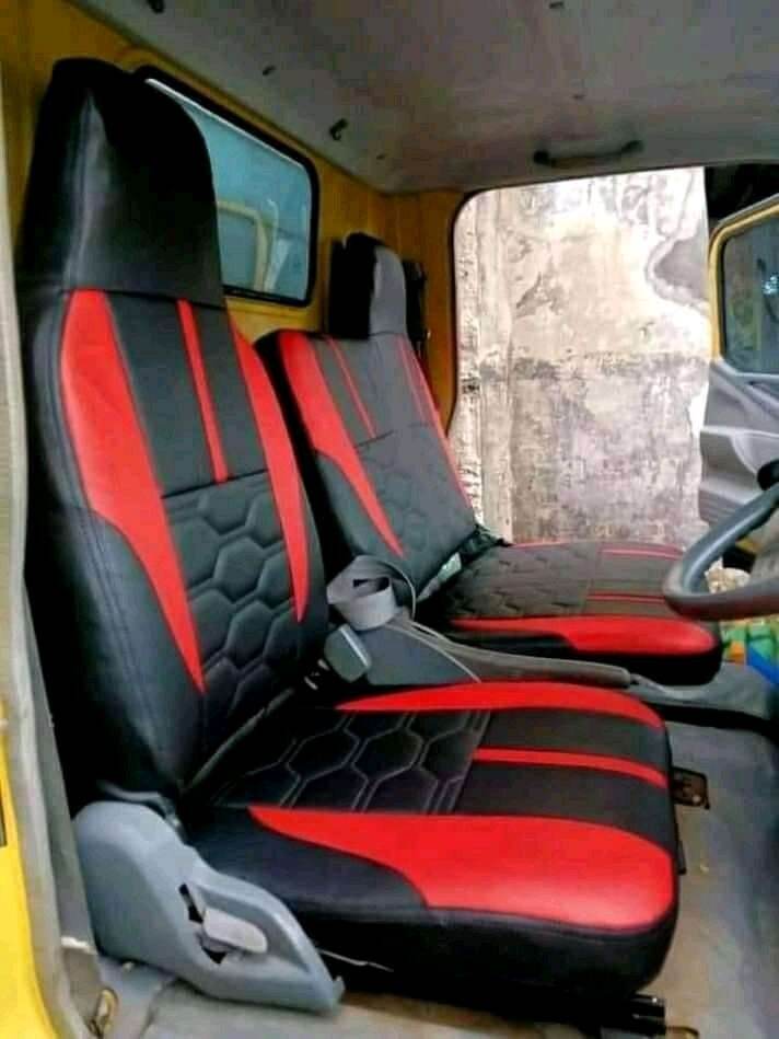 cover jok mobil truk canter.dyna.dutro di bikin dri bahan tebal dan pres di pasangnya Harga 650,000 rupiah*Gratis Ongkir