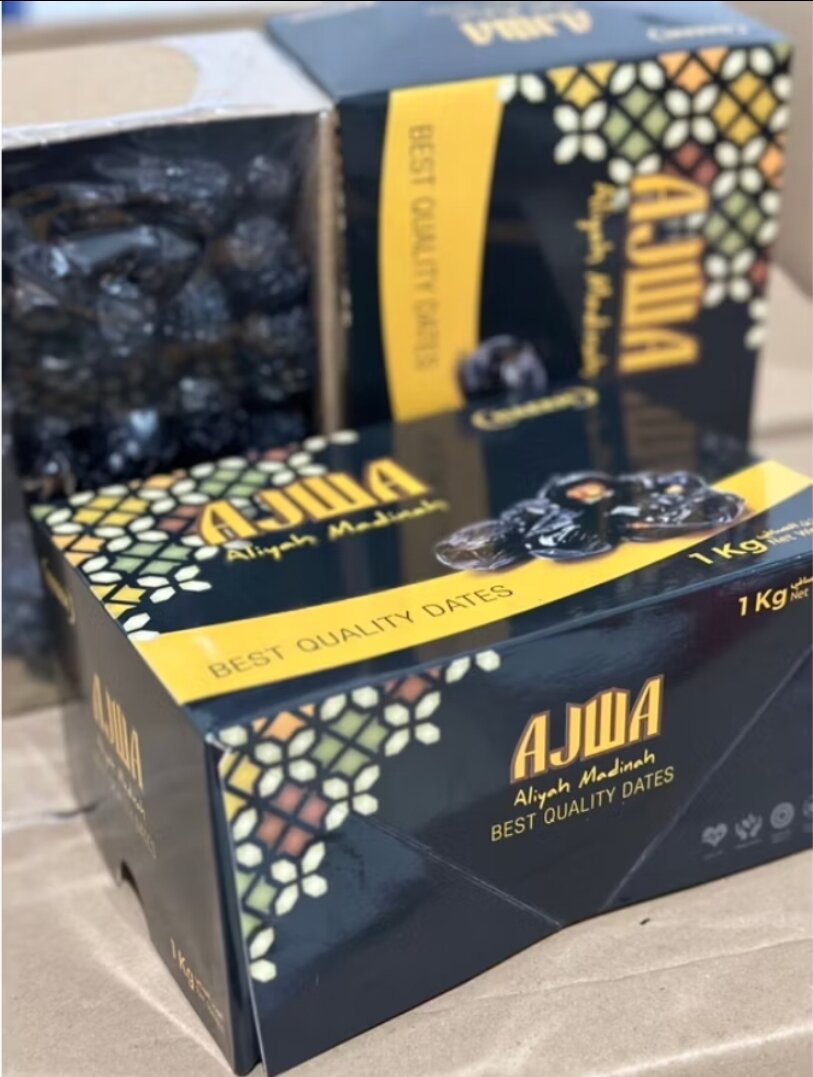 Kurma Ajwa 1Kg Asli Madinah ○ Ajwa Asli Ori Kurma Nabi Premium 500Gr