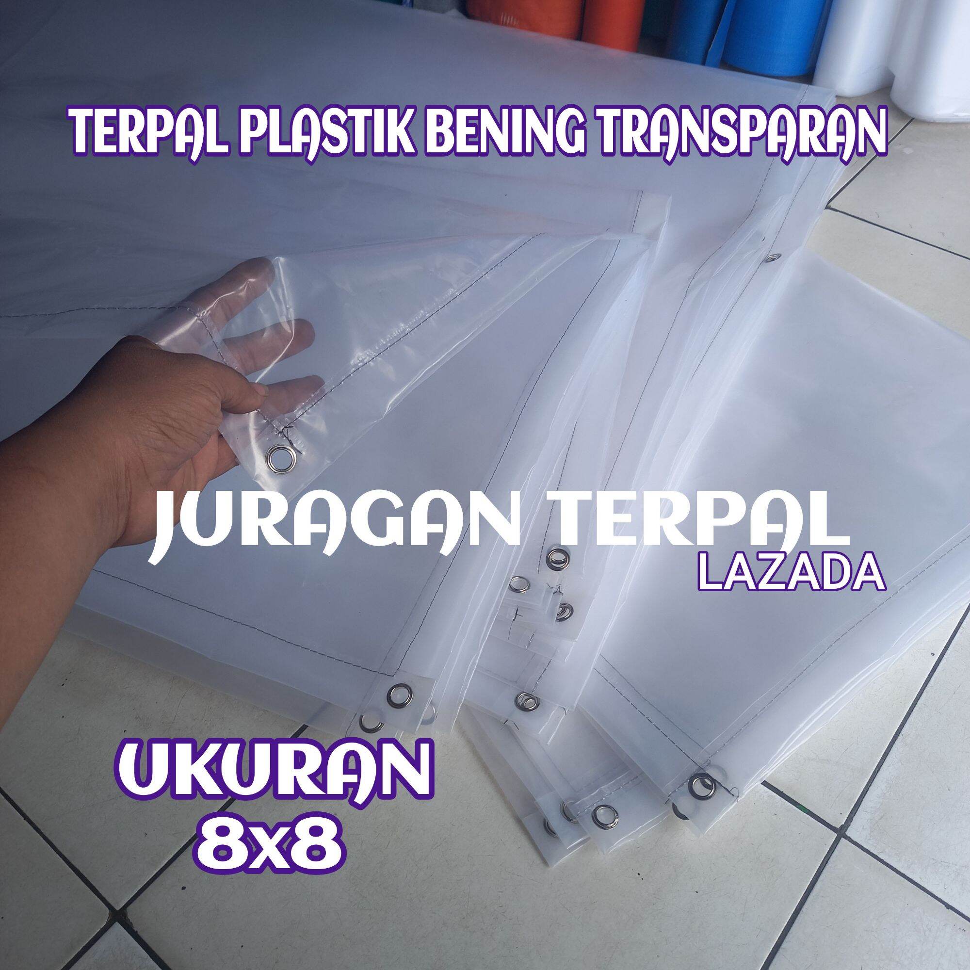 Terpal Plastik Bening Transparan Ukuran 8x8 Lazada Indonesia 1663