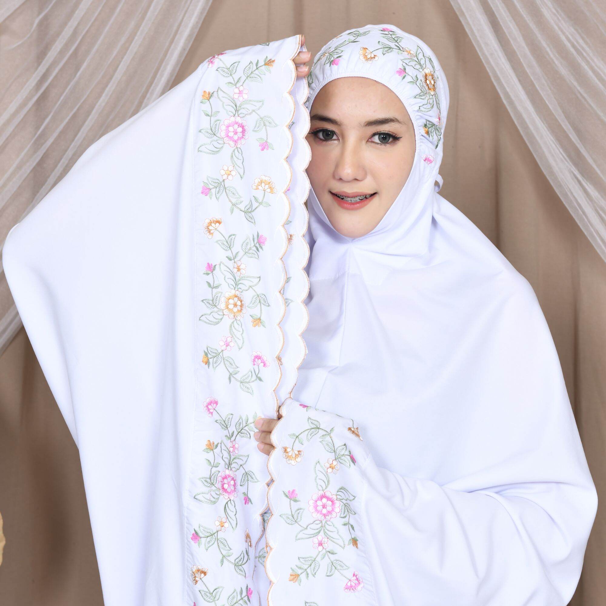 Mukena Siti Khadijah 5.0 Dewasa Jumbo Polos free tas