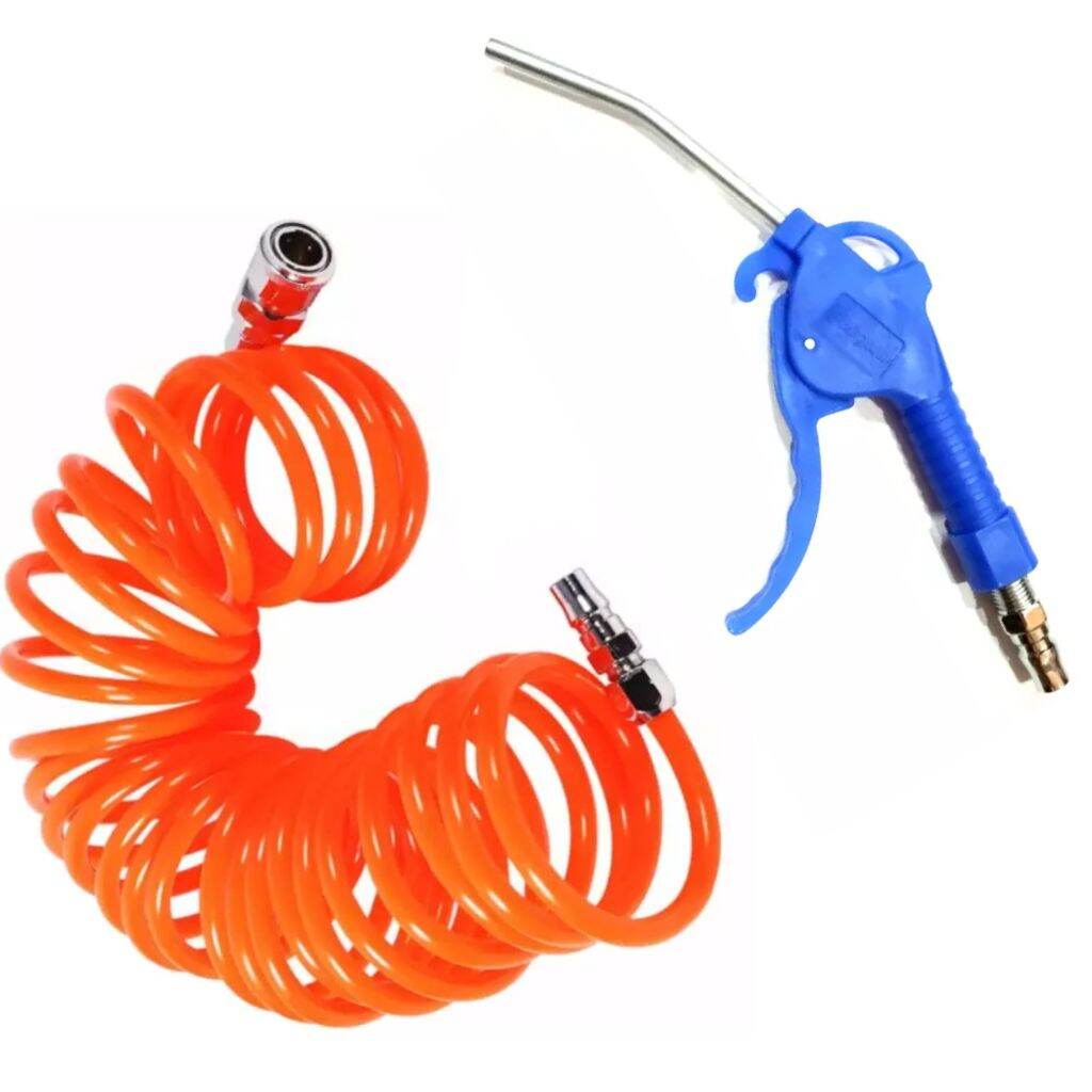 Air Blower Gun 5" Plus Selang Recoil Hose 12 Meter / Air Blow Gun / Air ...