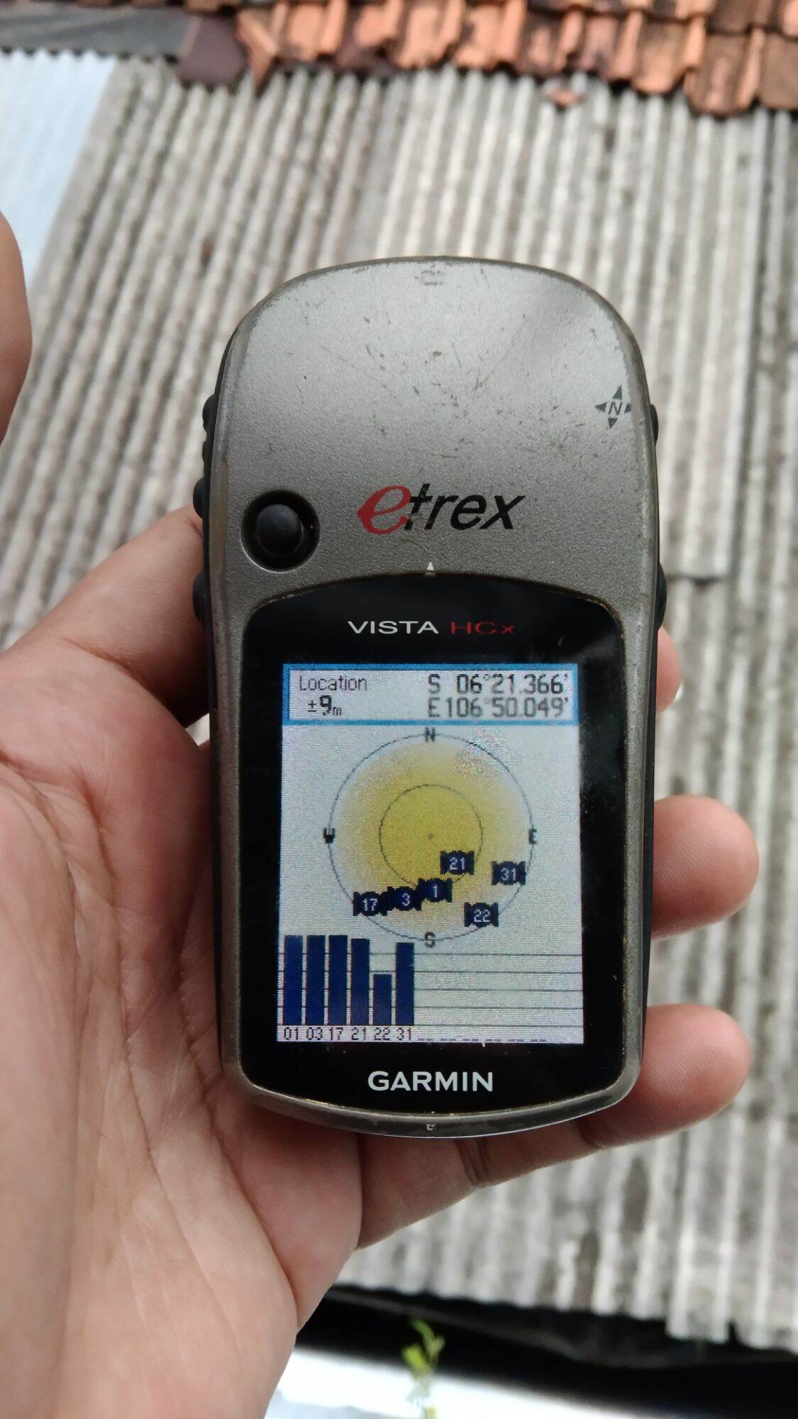 GPS Garmin Etrex Vista Hcx Second Batangan Normal Sinyal Oke