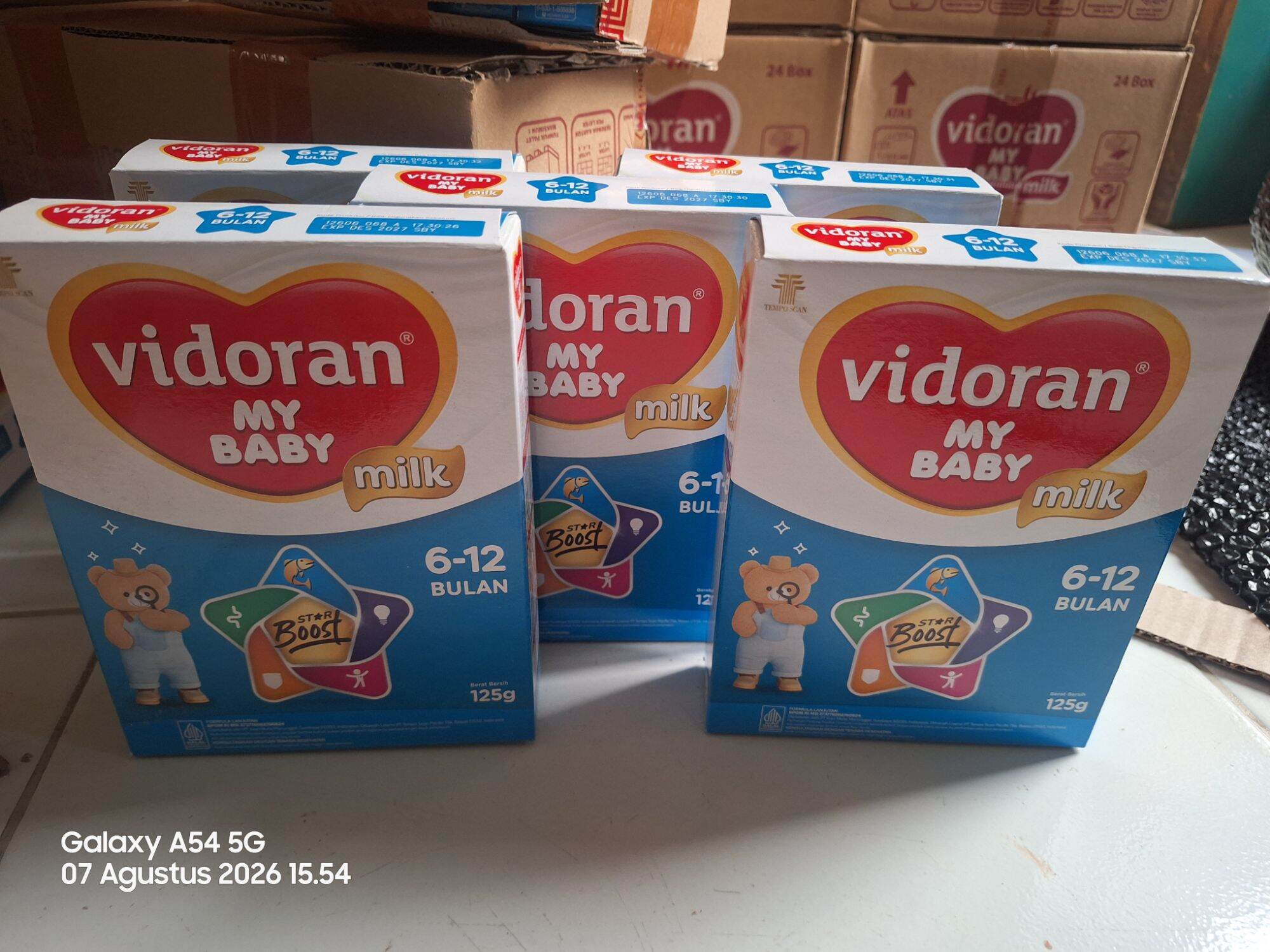 Vidoran 6-12 bulan 125 gram exp Sept 2027 isi 5box