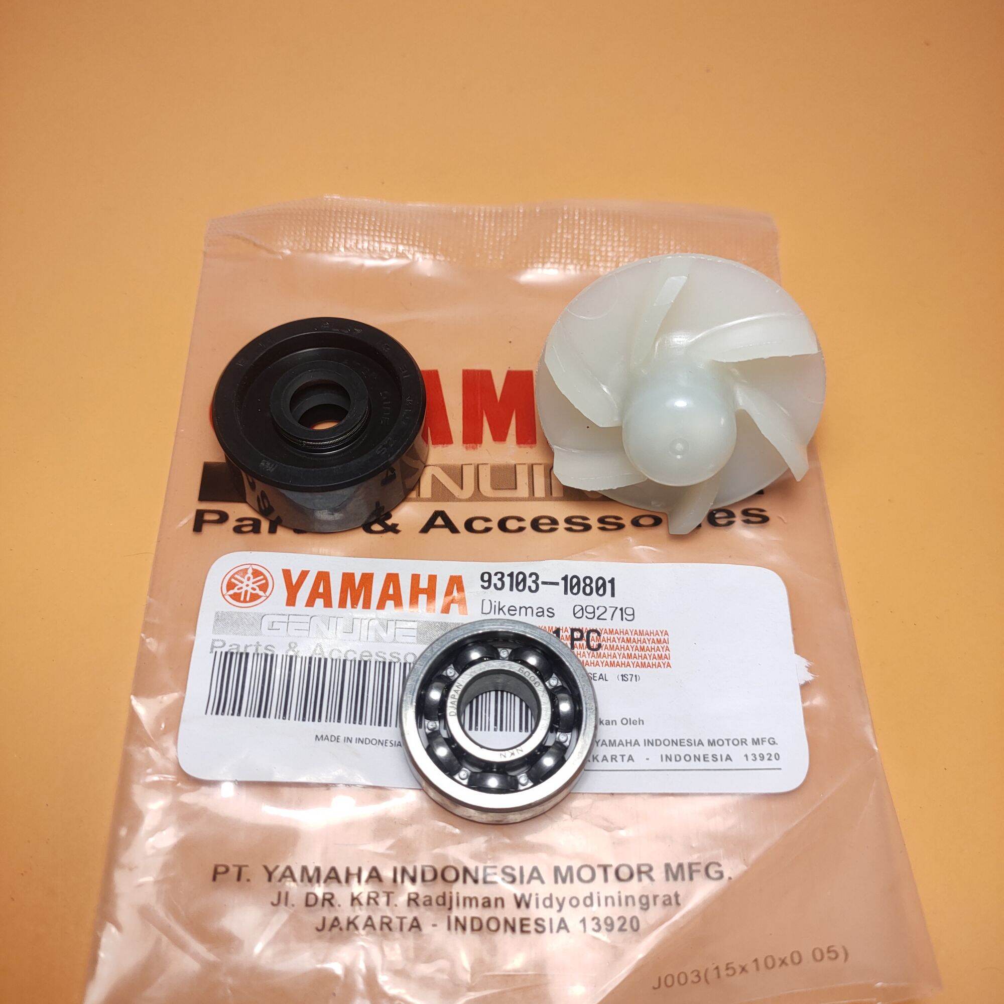 As kipas water pump radiator+seal+bearing Yamaha Jupiter MX new old