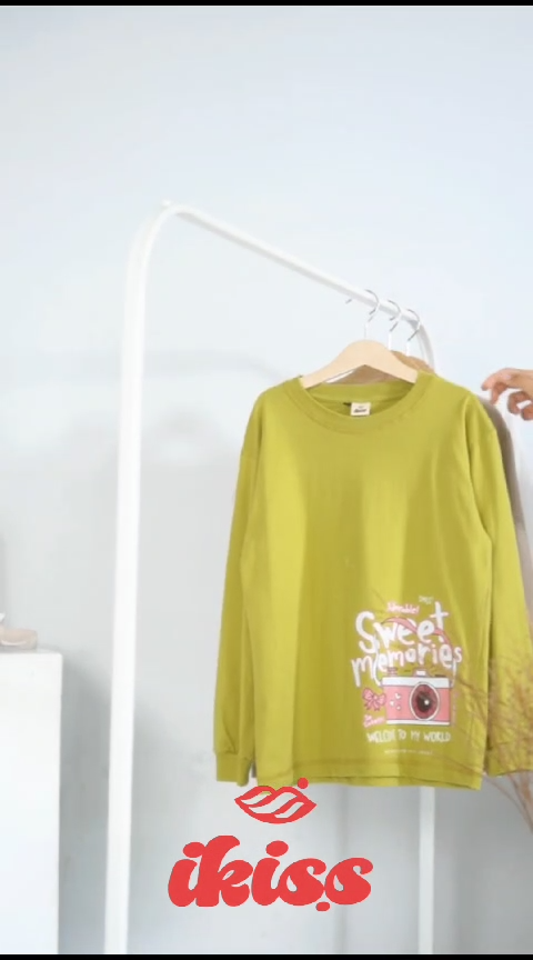 Baju Kaos Atasan Anak Perempuan Lengan Panjang Usia 5-14 Tahun Blouse Anak Katun Combed 24s