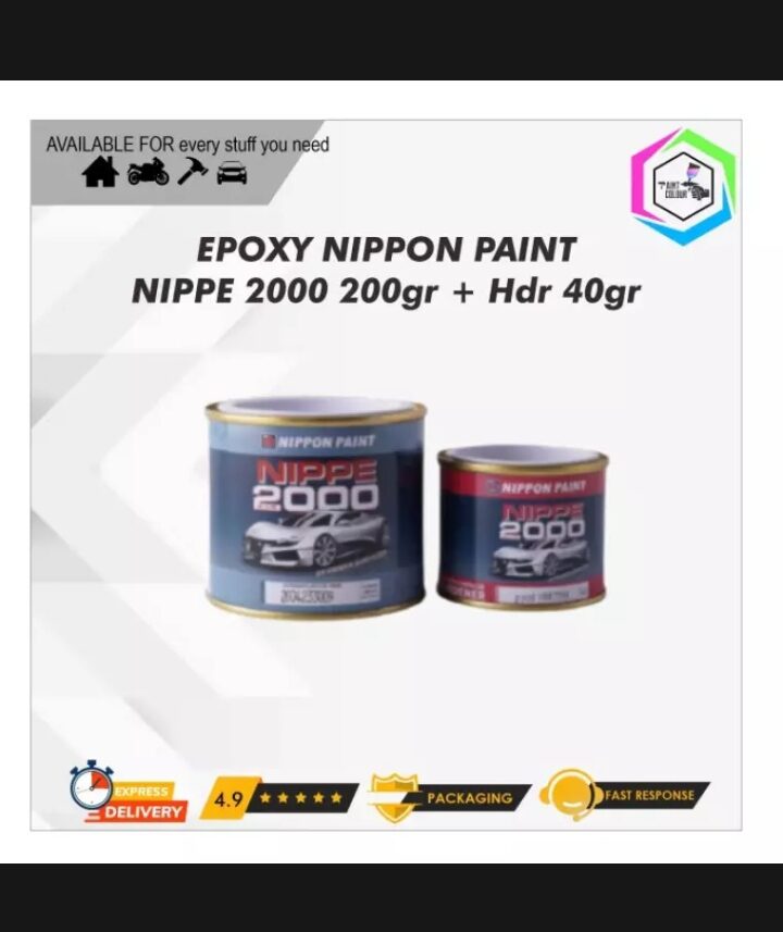 Epoxy Nippe 2000 Epoxy Primer Surfacer Abu Abu 240gr Efoksi Lazada Indonesia 9014