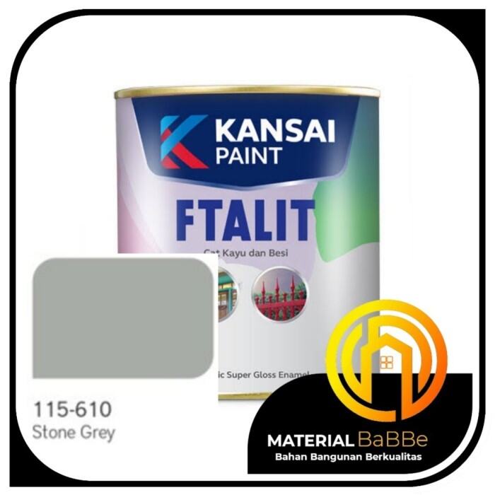 Ftalit 608 Traffic Grey 1 kg, Kansai Paint Cat Kayu dan Besi