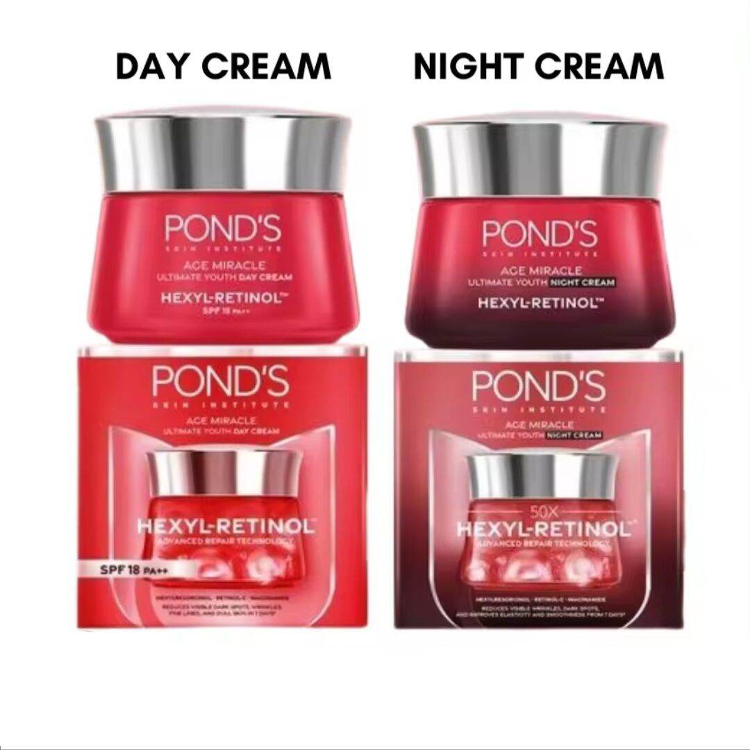 Ponds Age Miracle Day Cream / Night Cream 9g