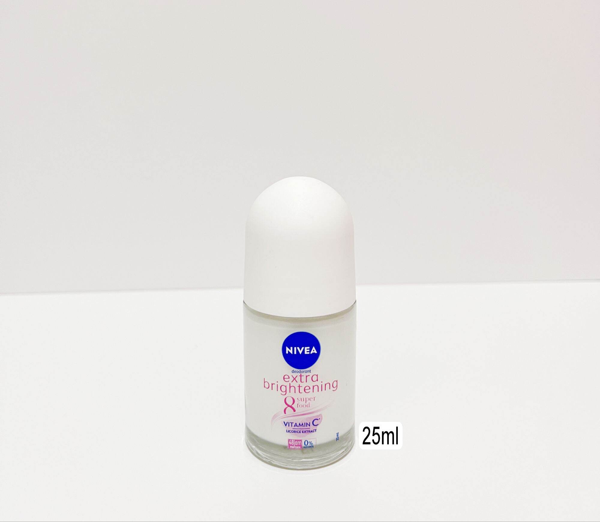 NIVEA Deodorant Extra Brightening Roll On - 50ml & 25ml. 