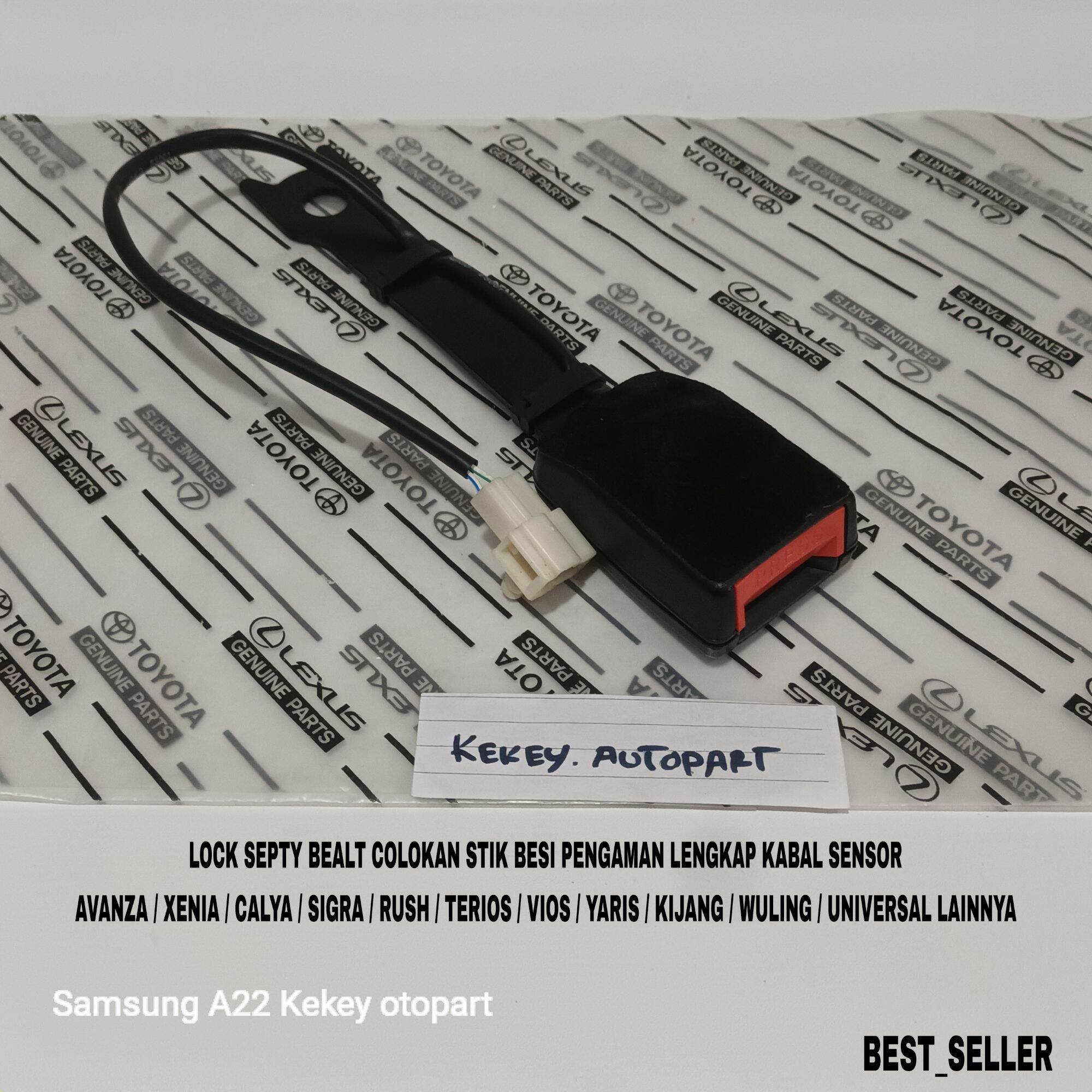 Lock Septy Bealt Safety Iron Stick Plug for Avanza Xenia Calya Sigra Yaris Vios Rush Apv Kijang Wuling Universal Original 23.5 cm Harga  90,000 Ringgit*Penghantaran Percuma