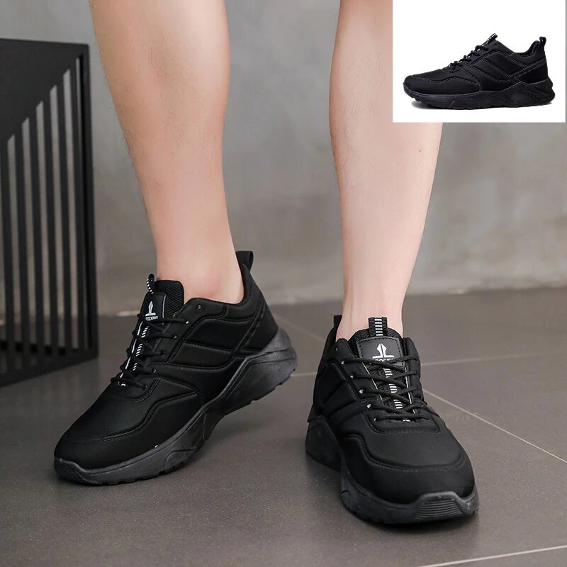 ☑️ Sepatu Dx1 Hitam Polos Premium | Sepatu Sneakers | Sepatu Running