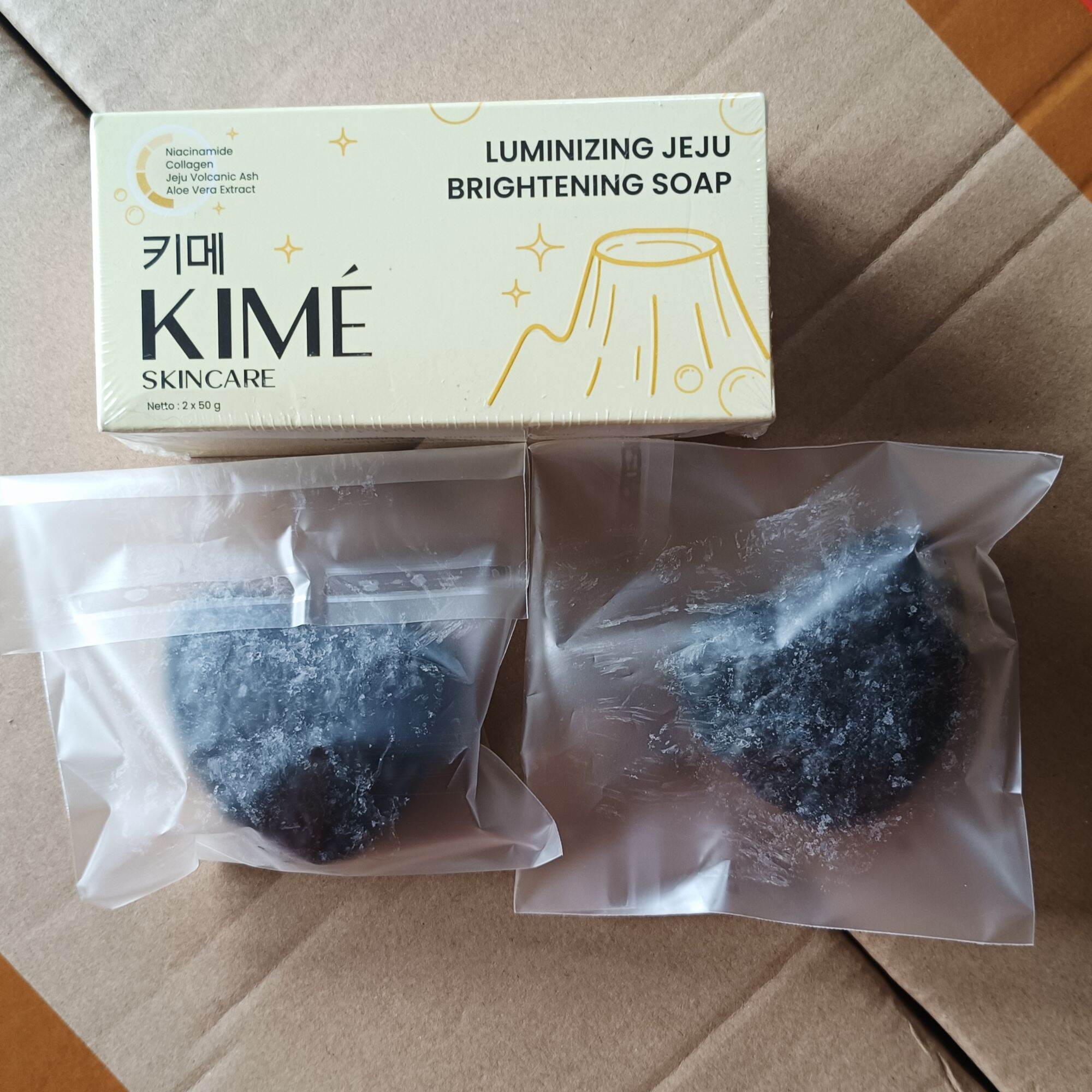 SABUN KIME SKINCARE LUMINIZING JEJU BRIGHTENING SOAP (ISI 2 SABUN) ORIGINAL