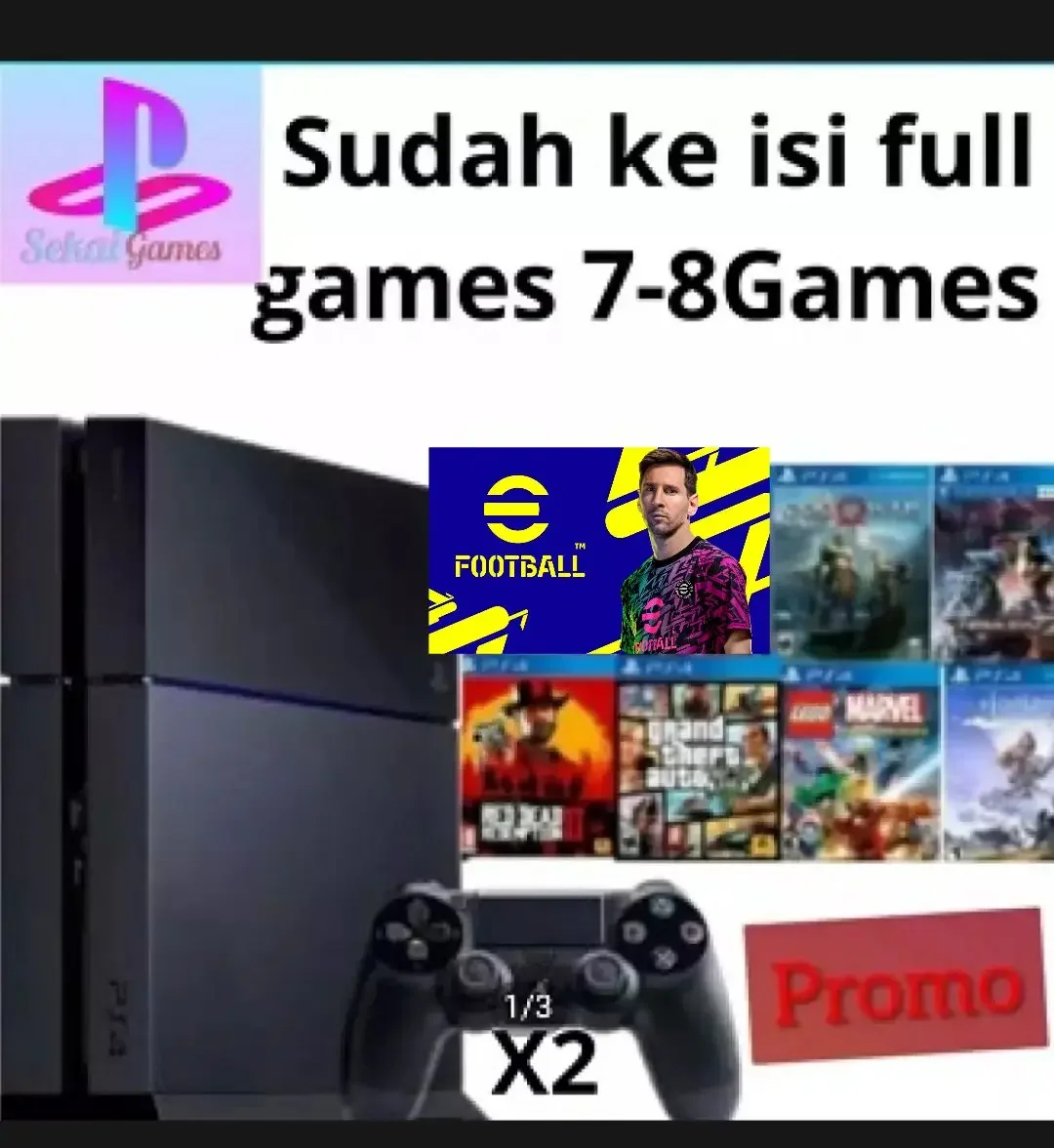 PS4 FAT 500GB FULL GAMES +2STIK