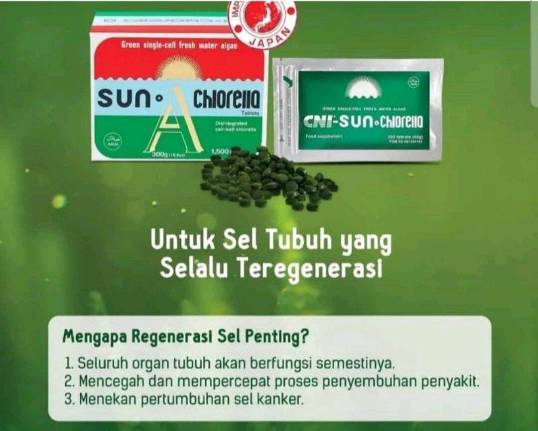 CNI SUN CHLORELLA 30 SUPLEMEN ORIGINAL Indonesia