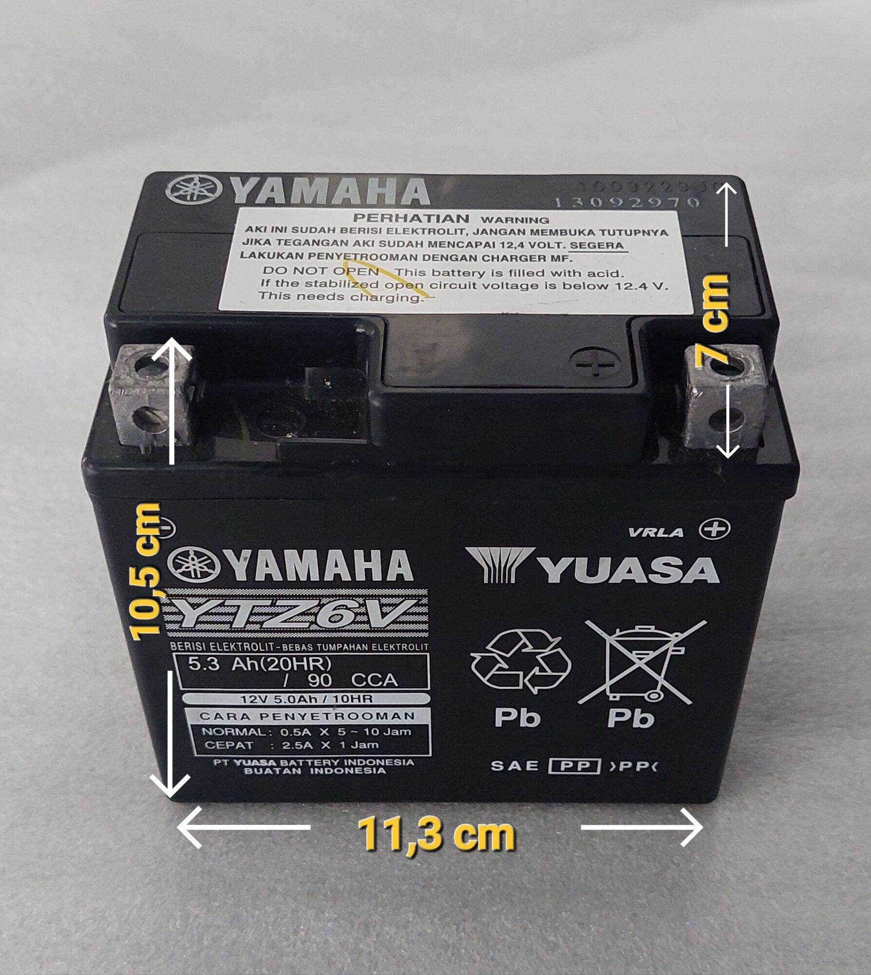 AKI MOTOR KERING GS/YUASA ORIGINAL GTZ8V/YTZ7V/YTZ6V/YTZ4V