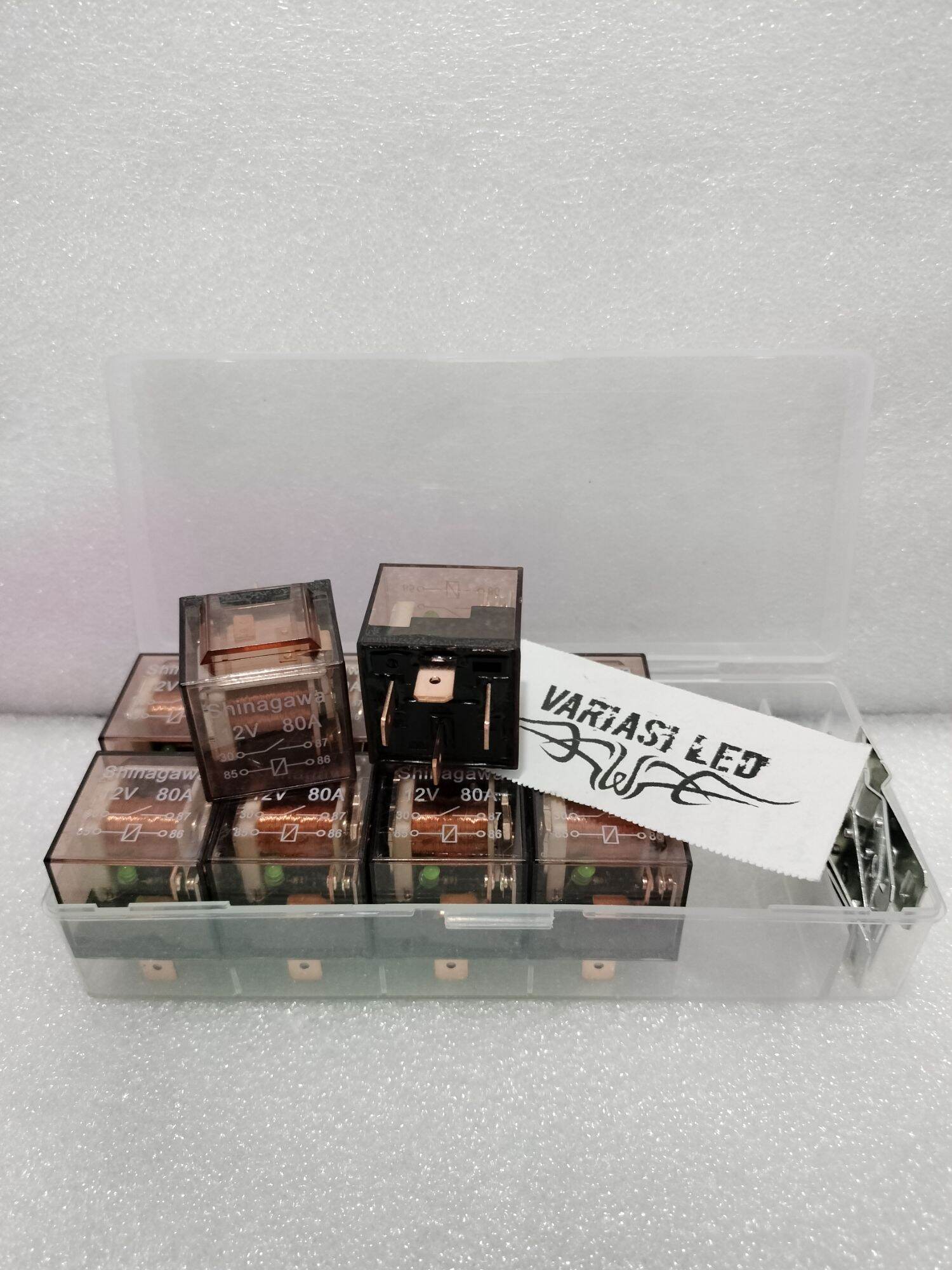 Relay Klakson Motor Relay Transparan 4Kaki 12V 80Ampere Relay