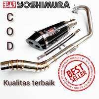 knalpot Racing Yoshimura R11 Dua Lubang for VIXION R15 XABRE MEGAPRO BISON VERZA MX NEW MX KING GSX CBR150R Cb lama full system Suara bass adem
