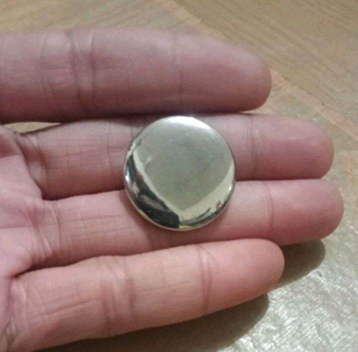 COD Isi 6 pcs Diameter 15/18/21/25 mm - Kancing Baju Emas - Bros Jamur Emas silver Polos