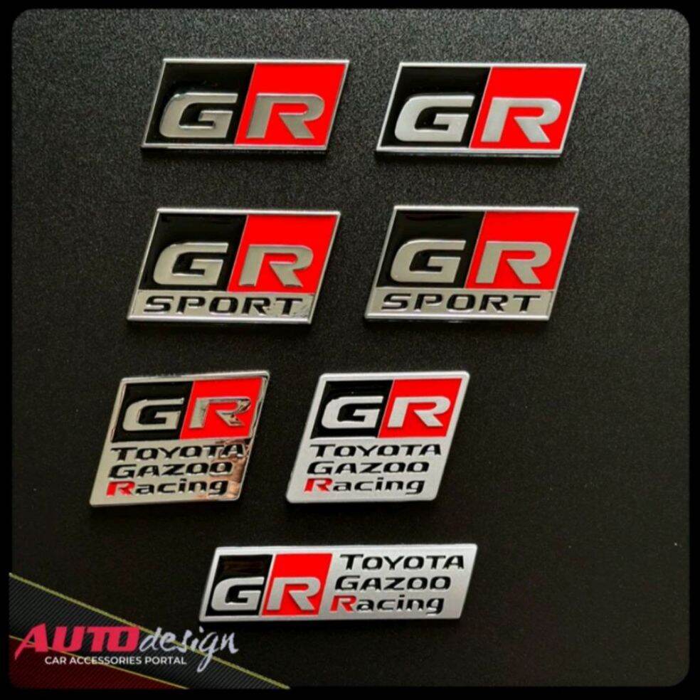 GR SPORT GAZOO RACING Emblem Mobil Toyota Bahan Metal Best Quality Harga 28,000 rupiah*Gratis Ongkir