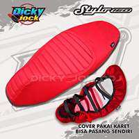 Cover Jok Motor Honda Stylo 160 tinggal Pasang (PAKAI KARET) Anti Ribet Model Caferecer