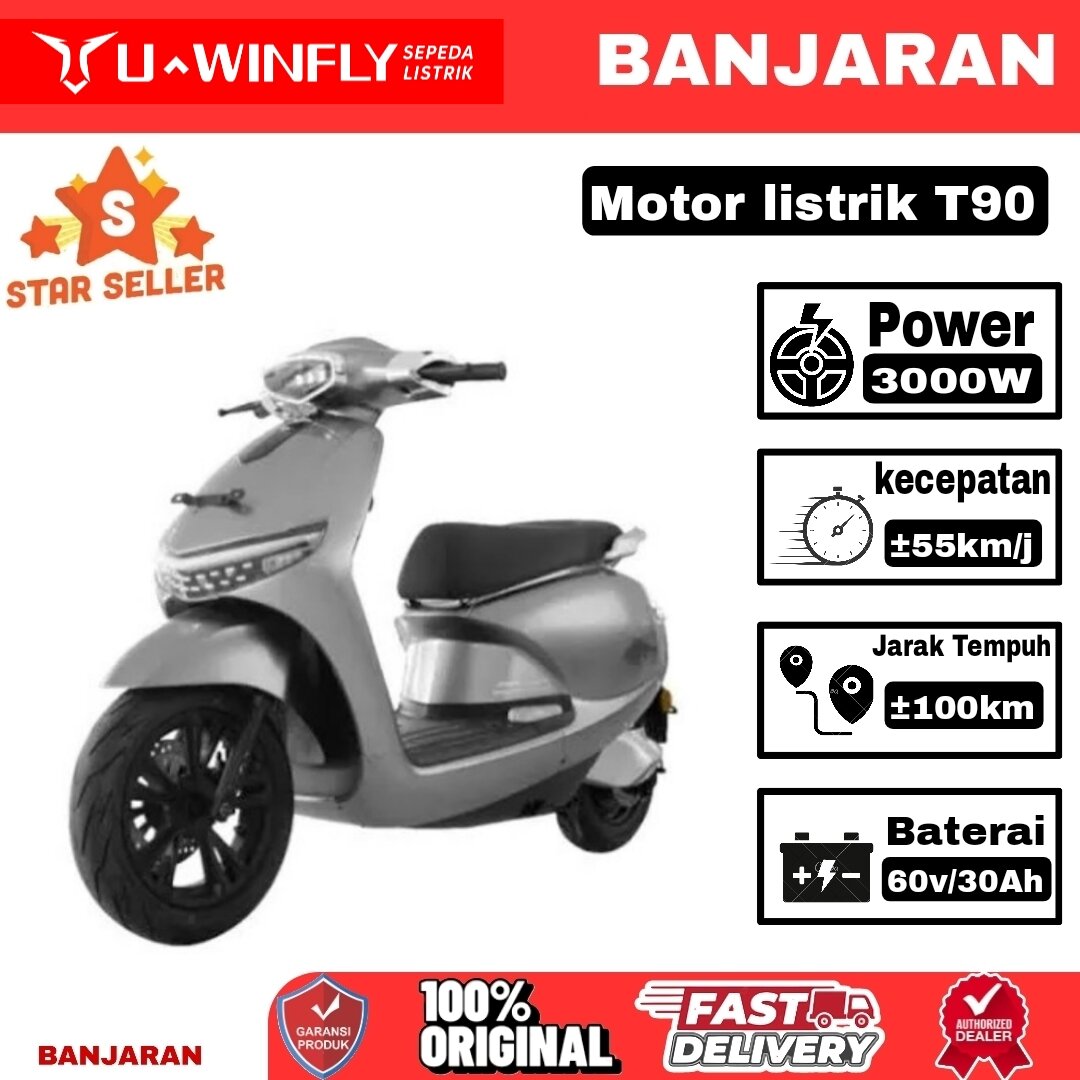 Motor Listrik Uwinfly T90 New 3000Watt Garansi Resmi Original Motor Listrik Terbaru Uwinfly Harga 13,999,000 rupiah*Gratis Ongkir