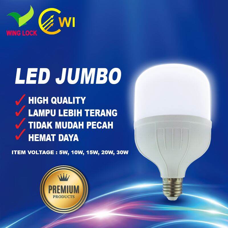 Lampu LED 10 Watt Jumbo/Tabung Wing Lock | Lazada Indonesia