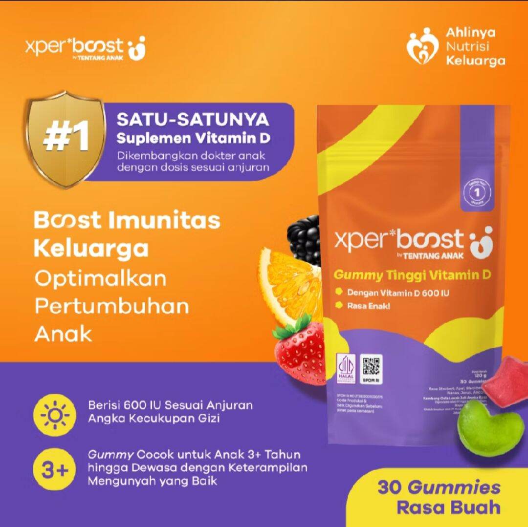 EXPERT BOOST - Gummy Vitamin D 600 IU Anak dan Dewasa