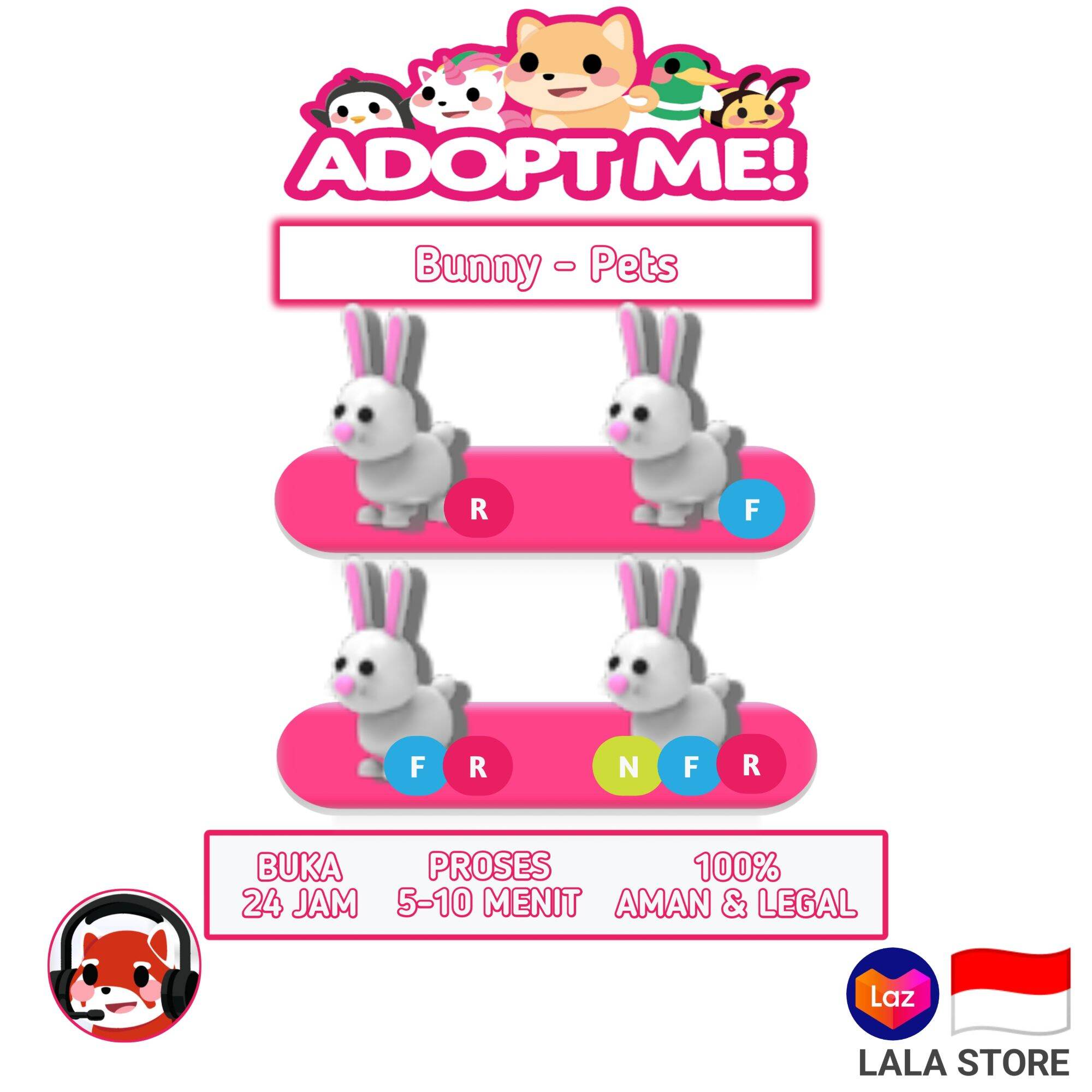 Adopt Me - Bunny - Roblox | Lazada Indonesia