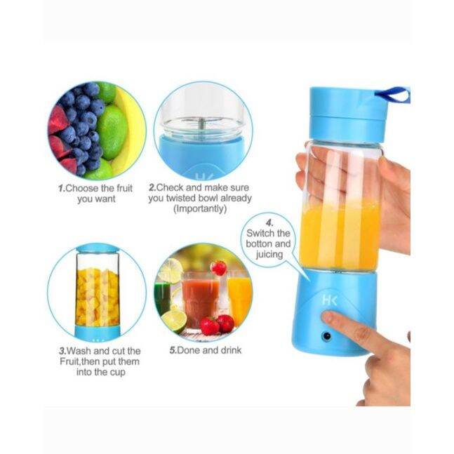 Juice Cup Blender Mini Portable/USB Blender Juicer/Alat Pembuat Jus