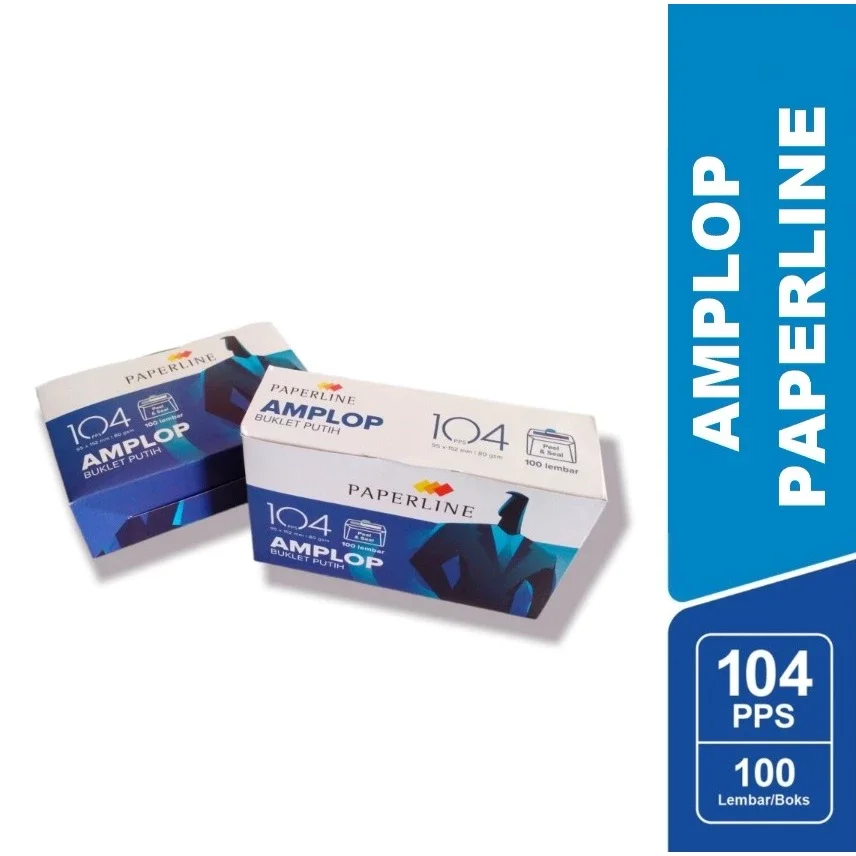 Amplop Putih Kecil Paperline 104 pps / 80 gsm/100 lbr. 