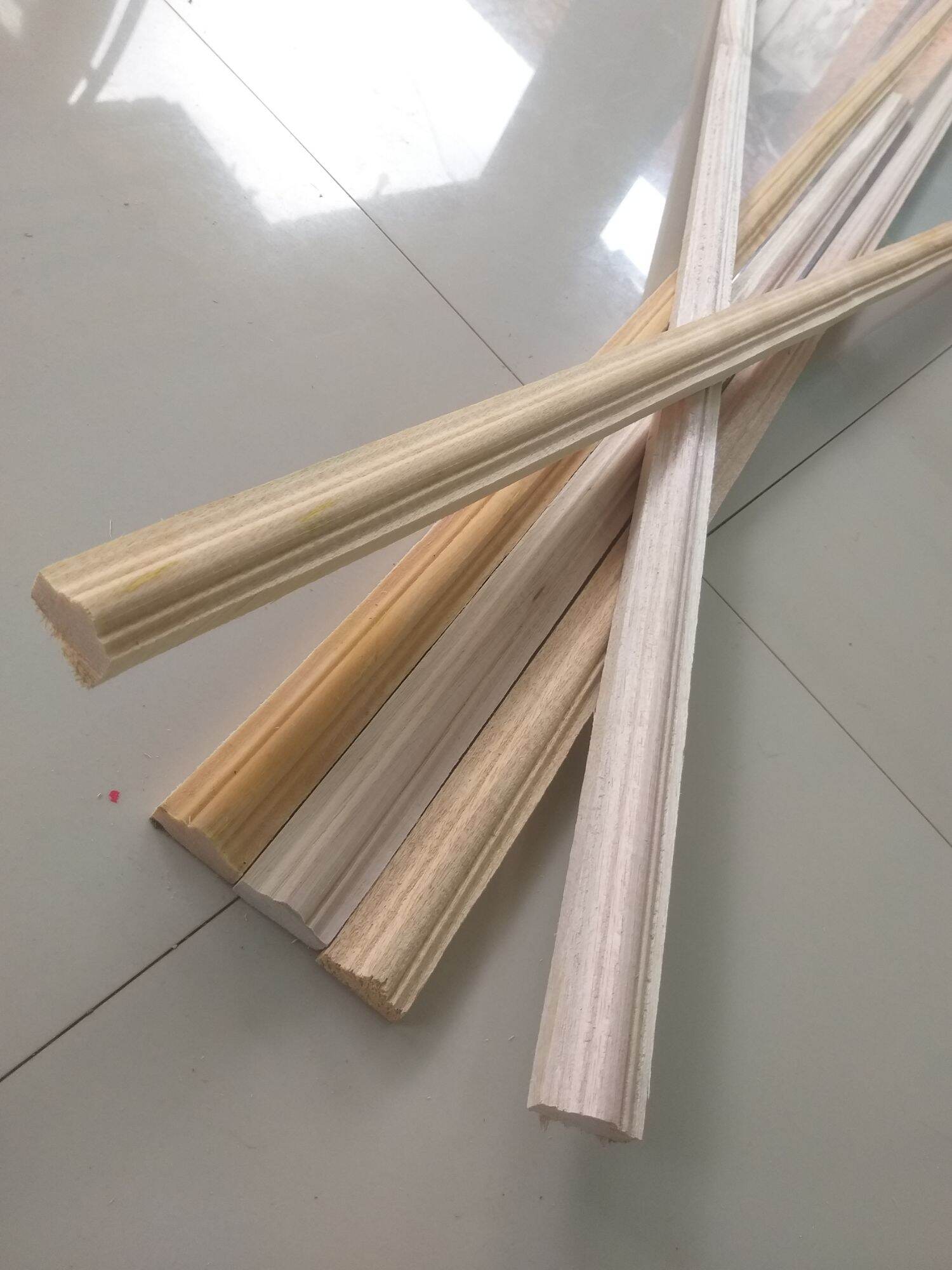 wall moulding kayu panjang 100 cm lebar 2.5 cm Lazada Indonesia