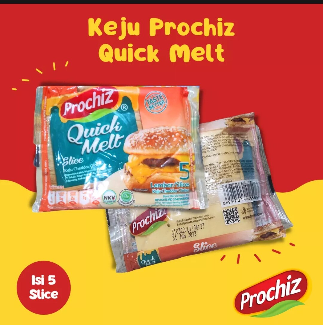 Keju Prochiz Quick Melt Slice Isi 5 Exp 2023 | Lazada Indonesia