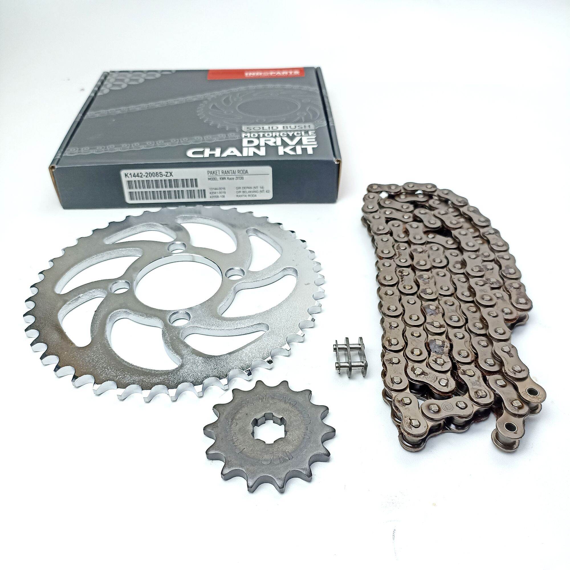 GEAR SET GEAR PAKET KAWASAKI ZX130 ZX 130 420 42T 14T MERK