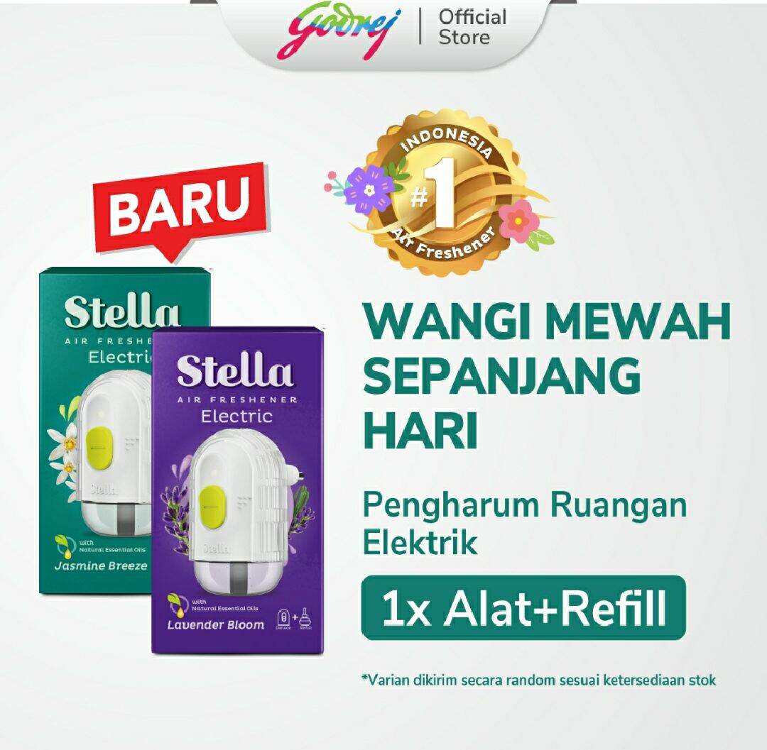 STELLA Air Freshener Elektrik Alat + Refill 25ml (RANDOM)