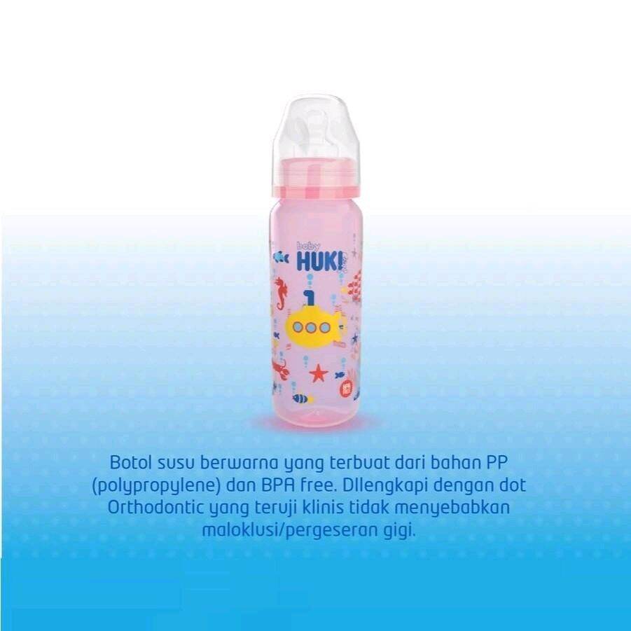HUKI Botol PP SP Ground Empeng gepeng 60/120/240 Ml