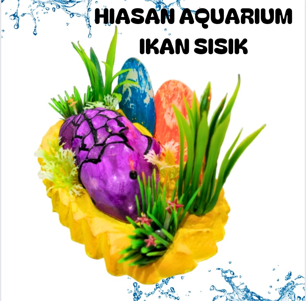 0ORNAMEN IKAN SISIK HIASAN DEKORASI AQUARIUM AQUASCAPE